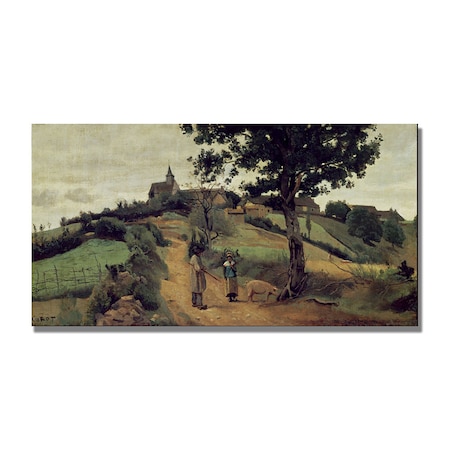 Jean Baptiste Corot 'Saint Andre En Morvan' Canvas Art,16x32